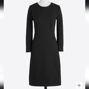 J. Crew Black Long Sleeve Dress